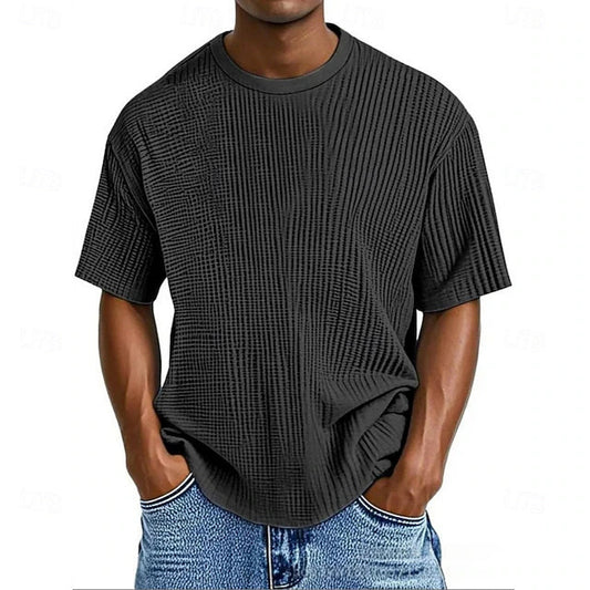 Premium Waffle-Knit T-Shirt – Lässig, Atmungsaktiv & Komfortabel